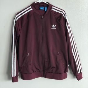 adidas originals maroon jacket